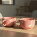 Sweet Romance Scallop Ceramic Bowl-Mug