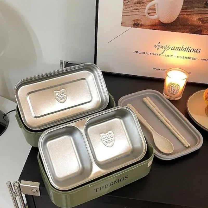 THERMOS Green Commander Lunch Box