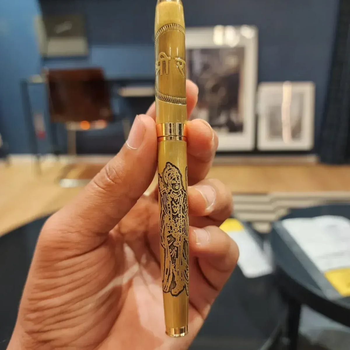 Luxury Metallic Engraved Religious & Cultural Executive Rollerball Pen (Extended Edition)