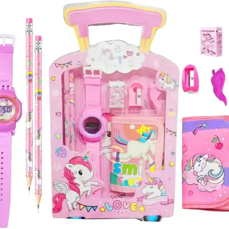 6-in-1 Mini Travel Desk Stationery Set