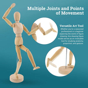 Articulated Wooden Flex Mannequin - KawaiWorld
