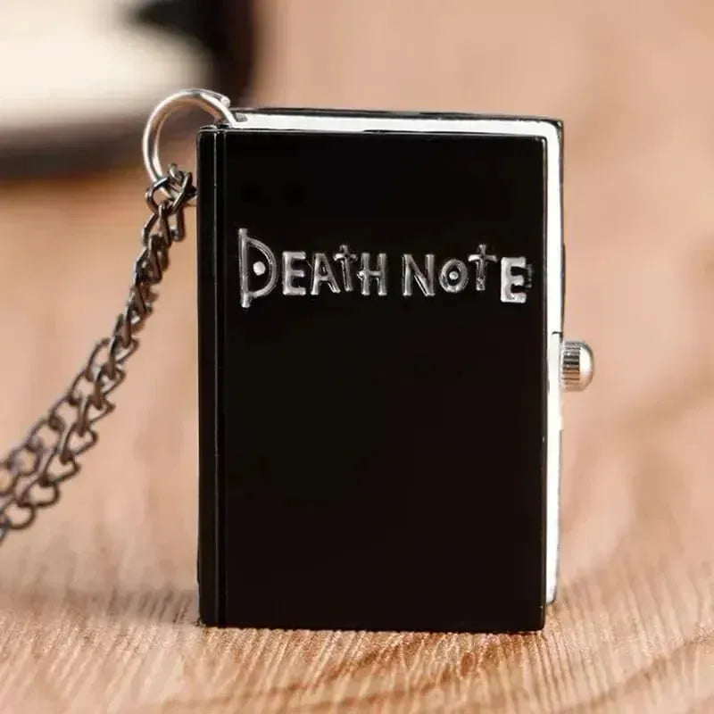 Death Note Themed Mini Book Pocket Watch & Necklace