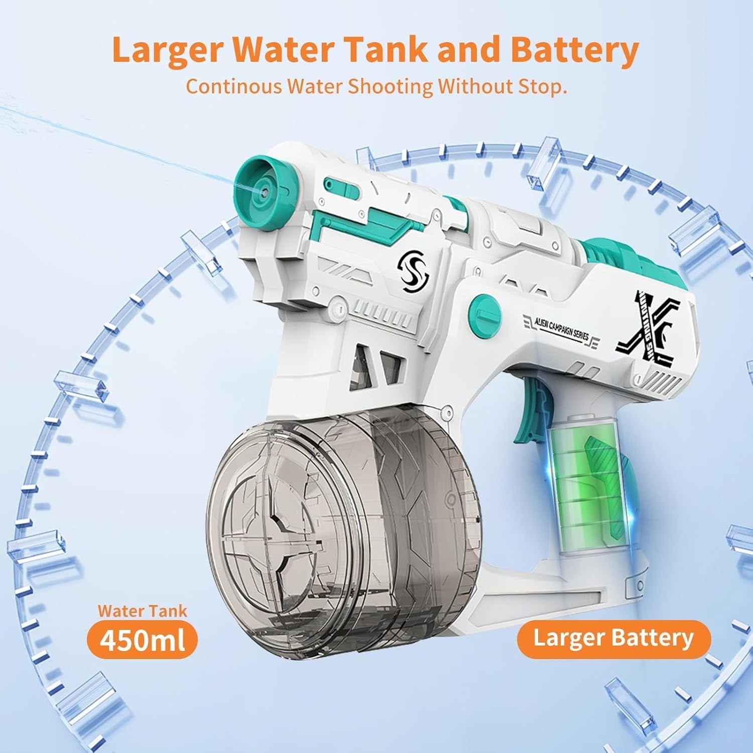 Aqua War Electric High-Speed Water Gun - KawaiWorld