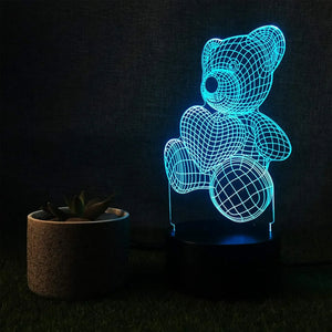 Teddy HeartLoom Love LED Lamp - KawaiWorld