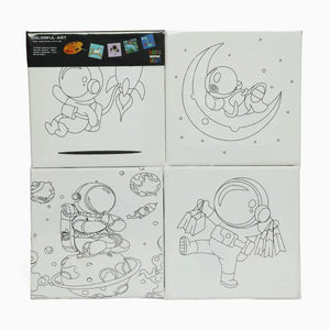 Blank Artistic Pre-Drawn Canvas Set (6x6)