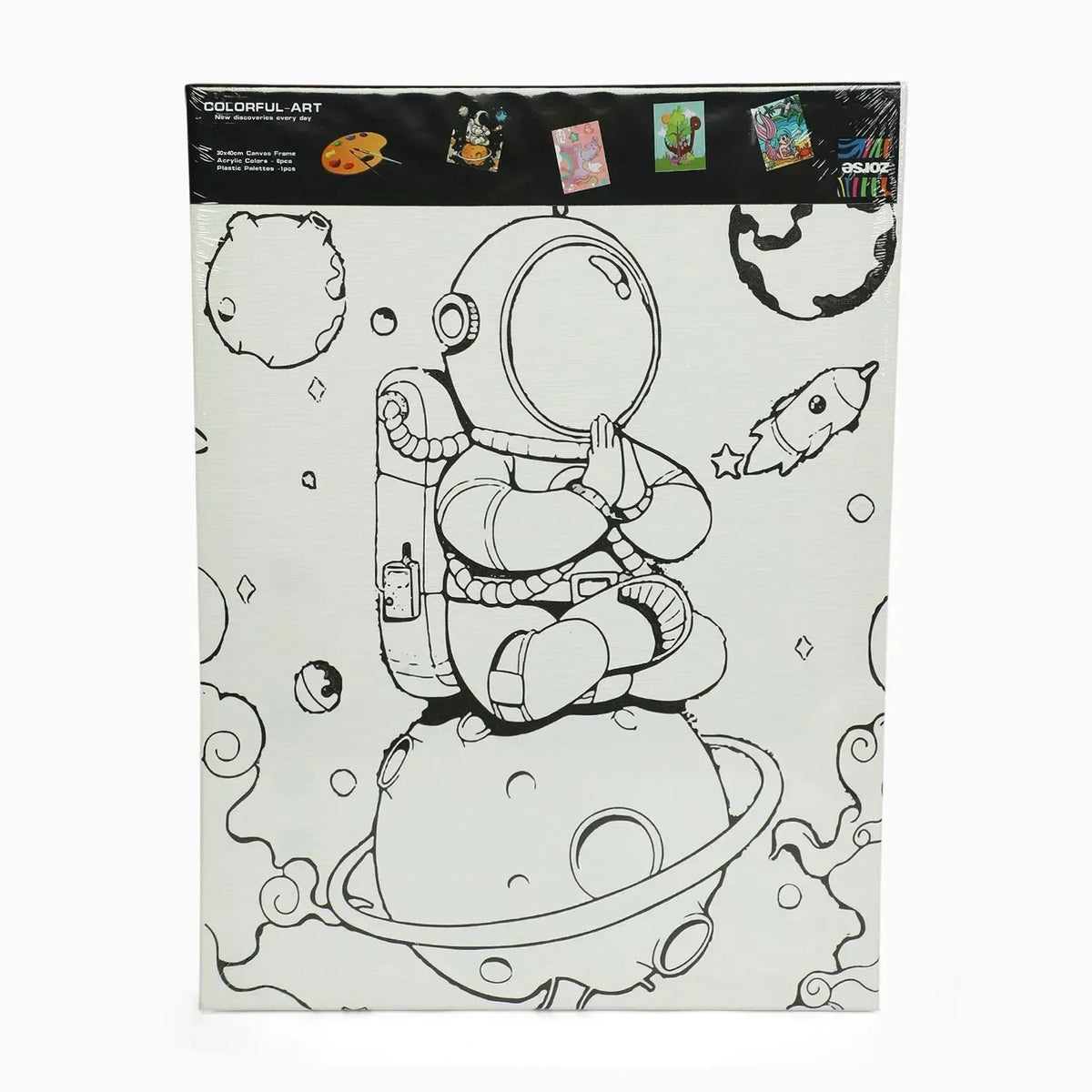 Blank Artistic Pre-Drawn Canvas Set (6x6)