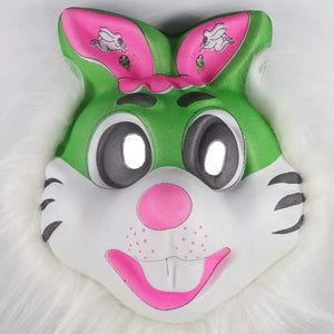 Green Bunny Party Mask - KawaiWorld