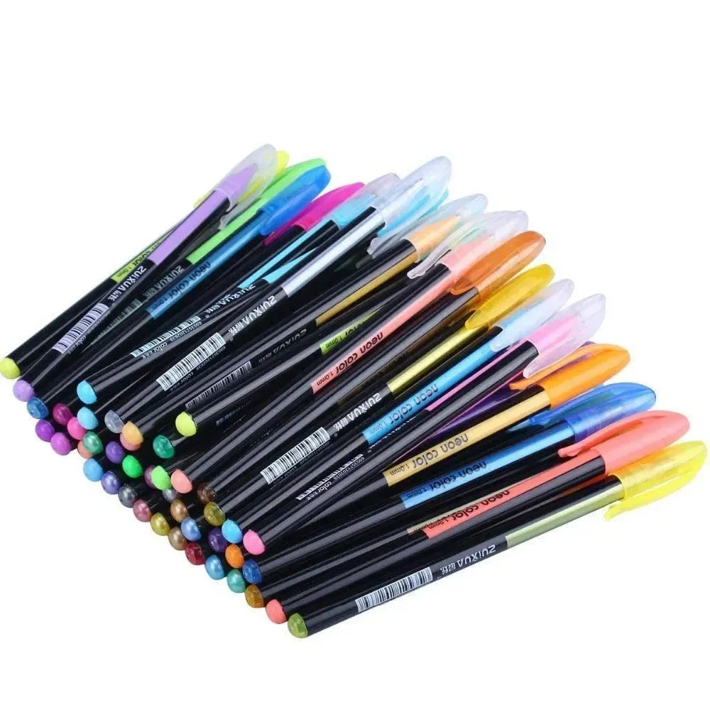 Glimmer & Flow Metallic Glitter Pens (Set of 48)