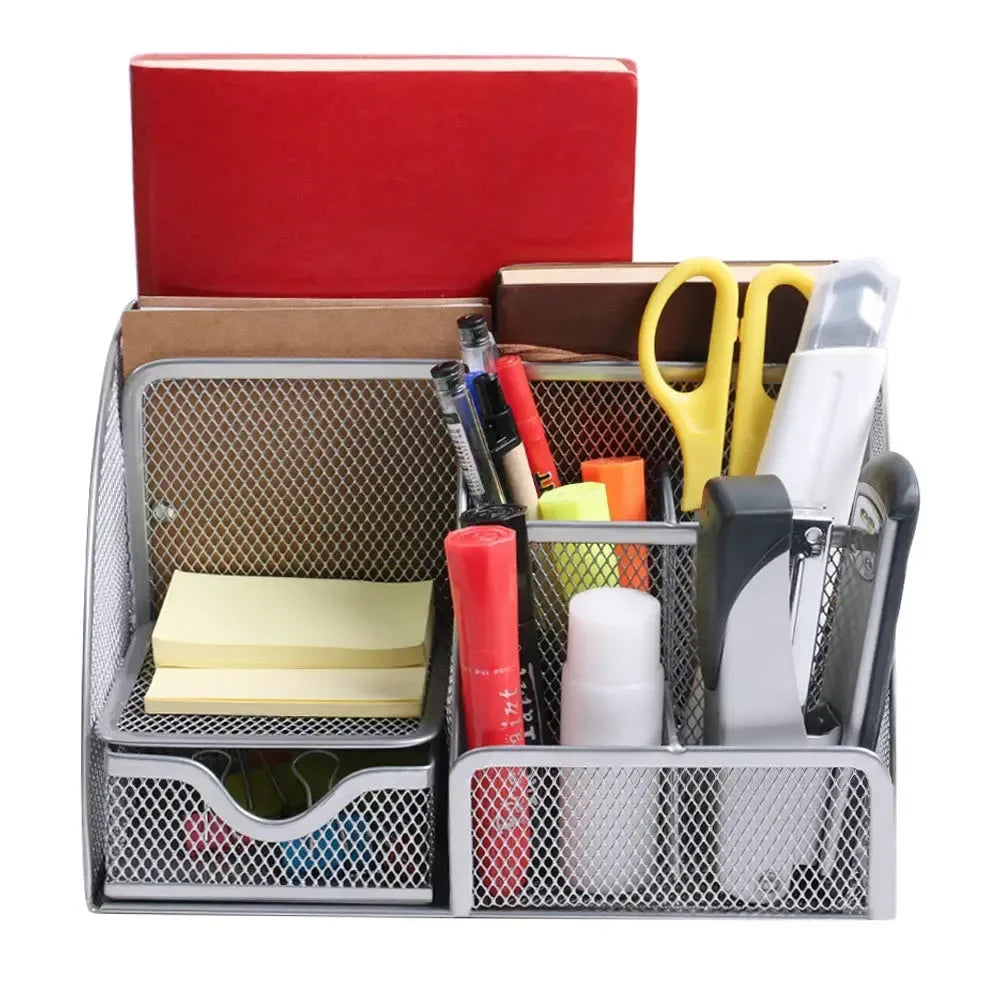 Metal Mesh Multipurpose Desk Organiser - KawaiWorld