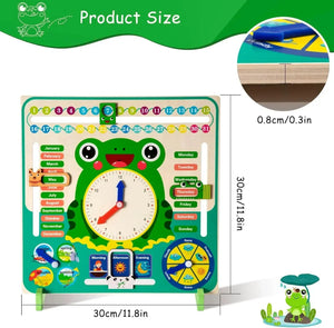 Frog Multifunctional 7-in-1 Calendar Clock - KawaiWorld