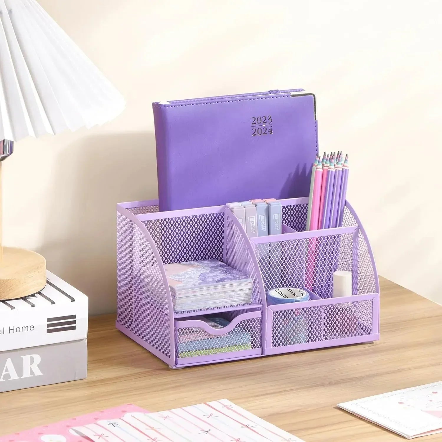 Metal Mesh Multipurpose Desk Organiser - KawaiWorld