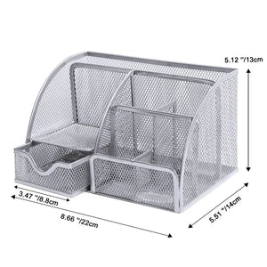 Metal Mesh Multipurpose Desk Organiser - KawaiWorld