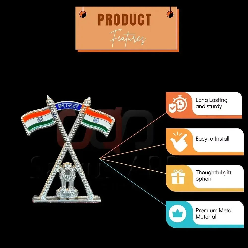 Indian Flag Patriotic Cross Decor Piece - KawaiWorld