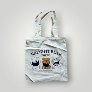 Typography Canvas Minimalist Tote - KawaiWorld