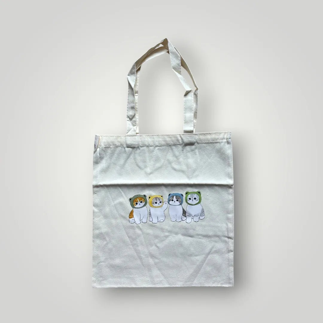 Typography Canvas Minimalist Tote - KawaiWorld