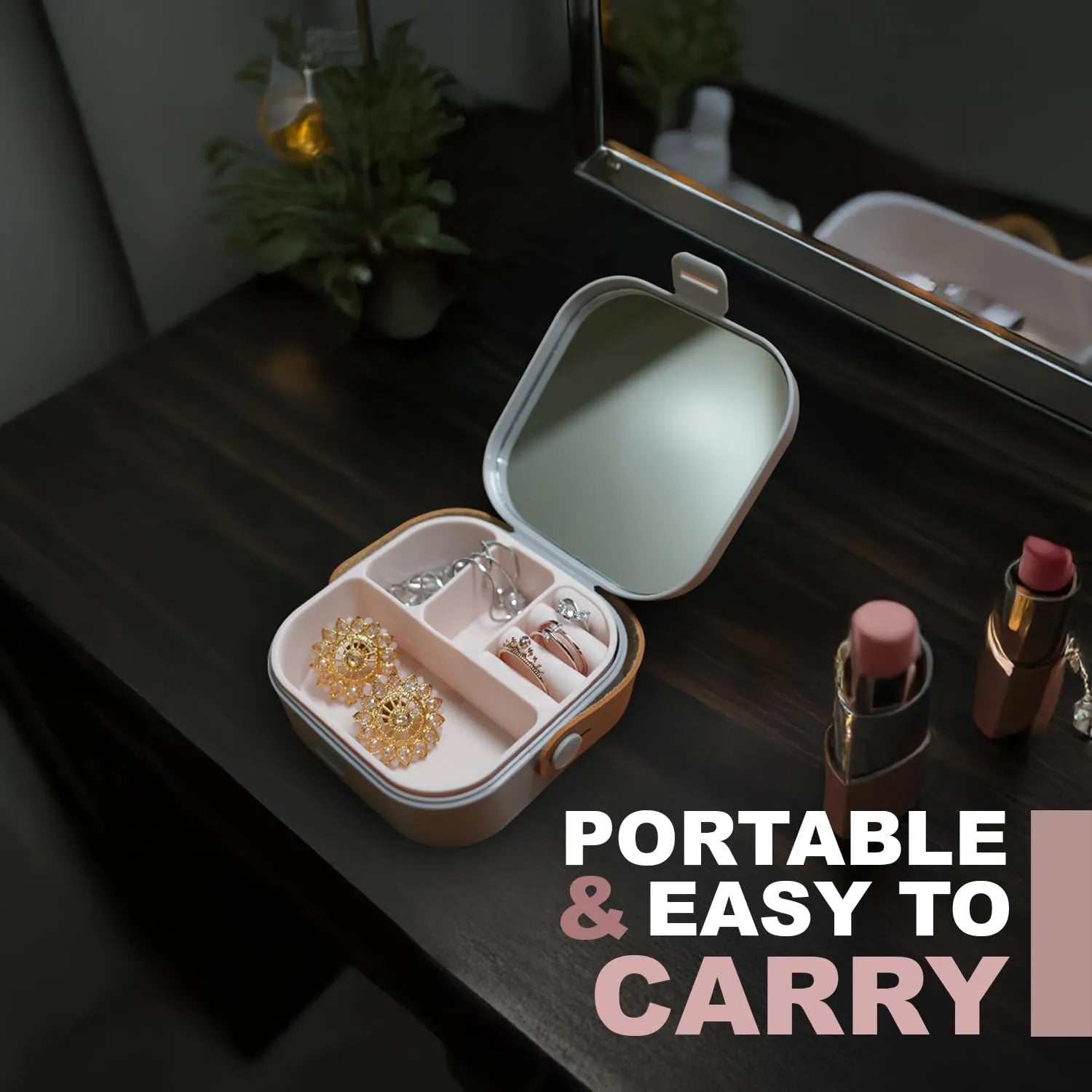 Jetsetter's Mini Box Travel Jewelry Case - KawaiWorld