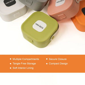 Jetsetter's Mini Box Travel Jewelry Case - KawaiWorld