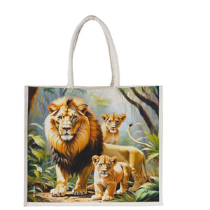 Majestic Lion Family Tote