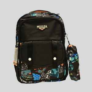 Graffiti Football Multi-Pocket Backpack