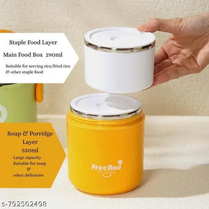 Portable Cylindrical Insulated Lunch Box