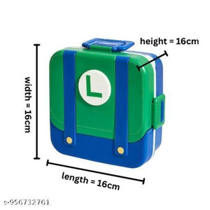Mario Kingdom Overalls Suitcase Bento Lunch Box