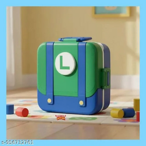 Mario Kingdom Overalls Suitcase Bento Lunch Box