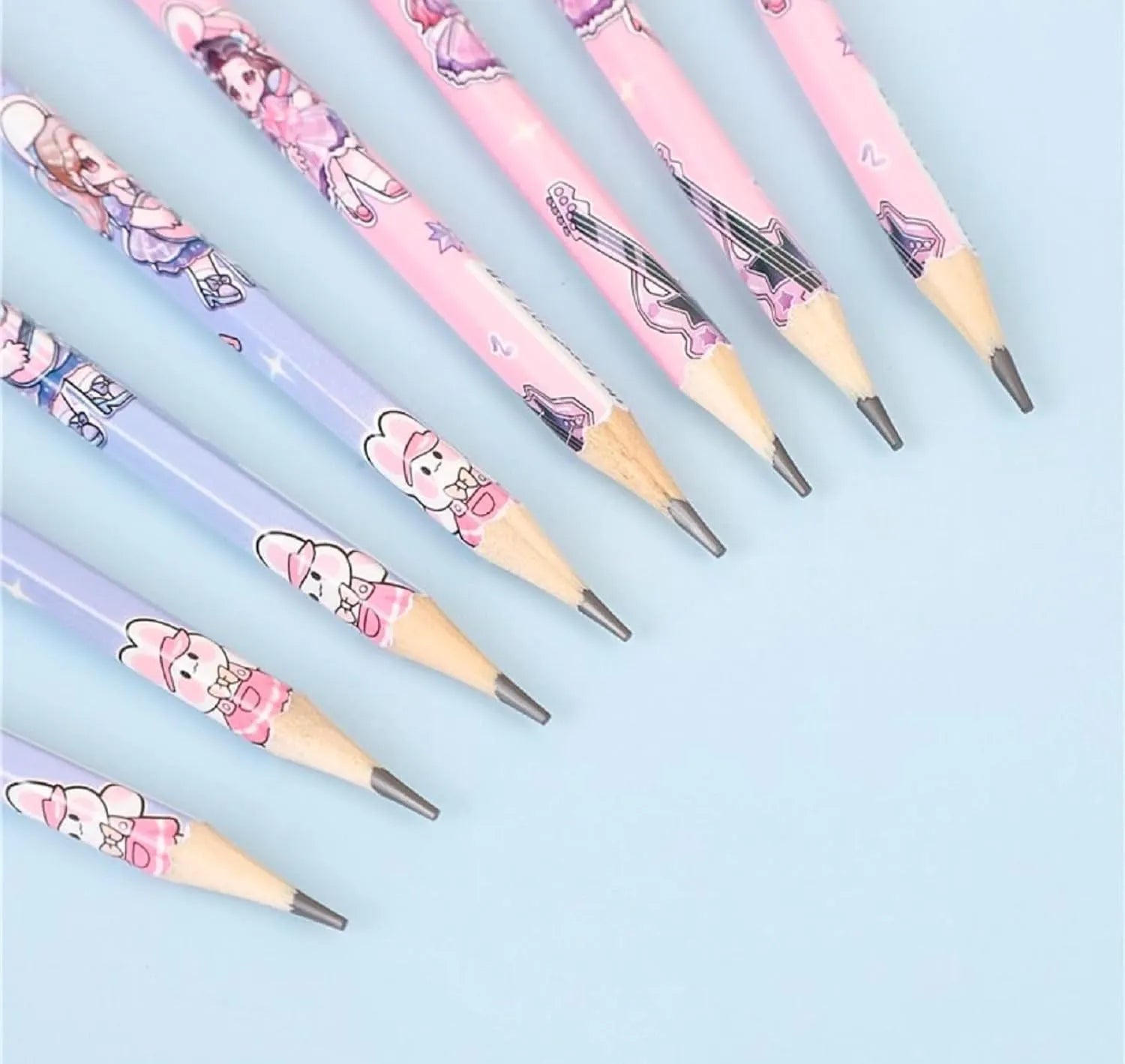 Dreamy Girly HB Pencils (Set of 12) - KawaiWorld