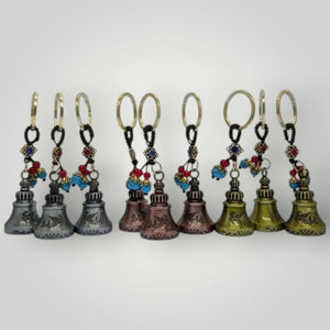 Boho Rider Beaded Chime Bell Keyring - KawaiWorld