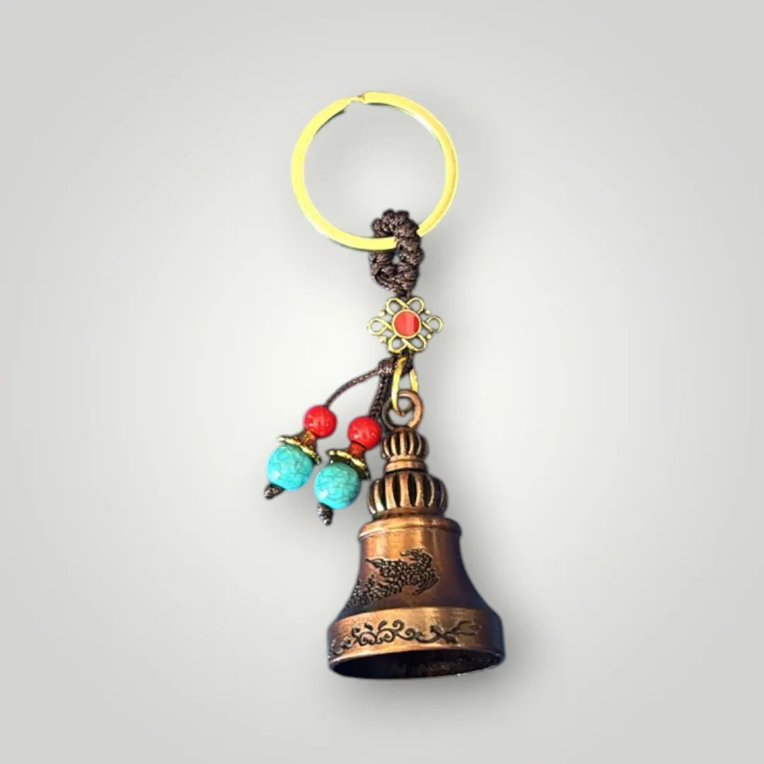 Boho Rider Beaded Chime Bell Keyring - KawaiWorld