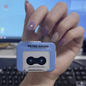 Y2K Nostalgia Mini Tape Recorder Keychain - KawaiWorld