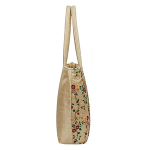 ThreadAura Ethinic Embroidery Carryall Tote - KawaiWorld