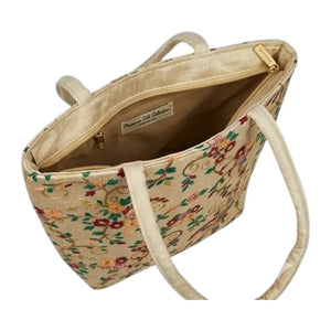 ThreadAura Ethinic Embroidery Carryall Tote - KawaiWorld