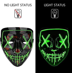 Neon Nightmare Illuminating Party Mask - KawaiWorld