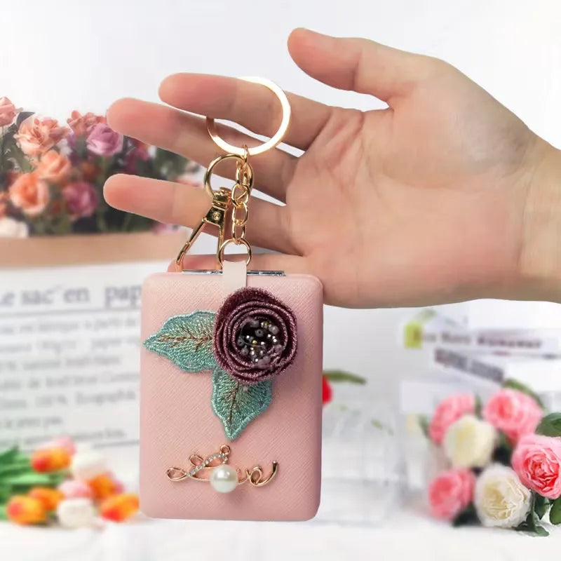 Decorated Folding Mirror Keychain - KawaiWorld