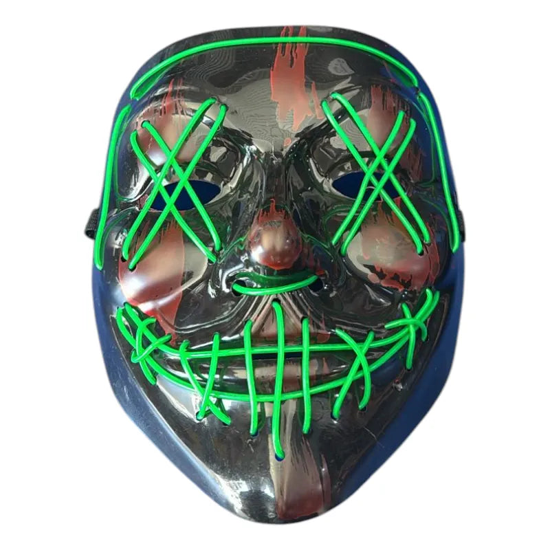 Neon Nightmare Illuminating Party Mask - KawaiWorld