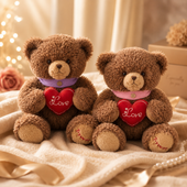 Cuddle Boba Heart Teddy Plush (30 cm) - KawaiWorld