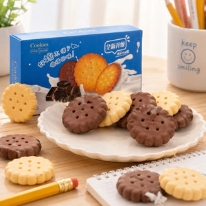 Kawaii Milk & Chocolate Cookie Eraser Set