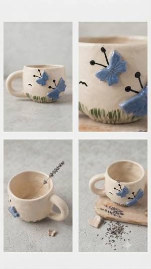 The Butterfly Meadow Ceramic Mug