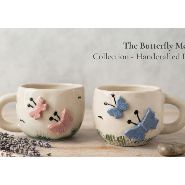 The Butterfly Meadow Ceramic Mug