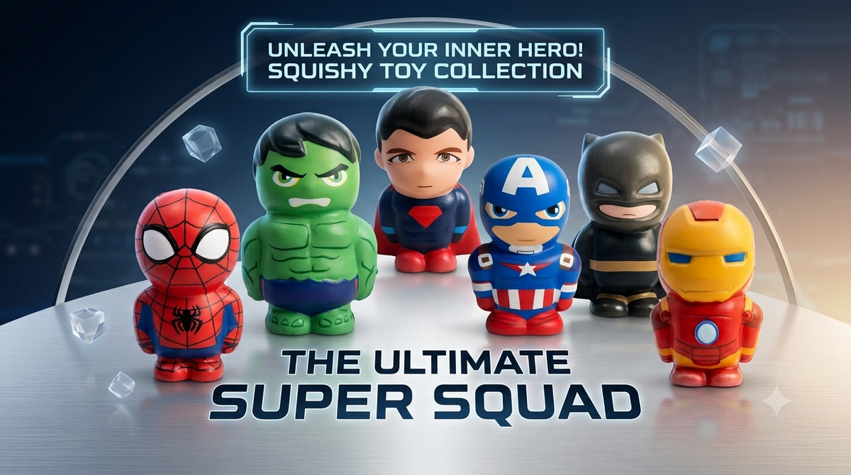 Superhero Sensory Foam Squishy Toys