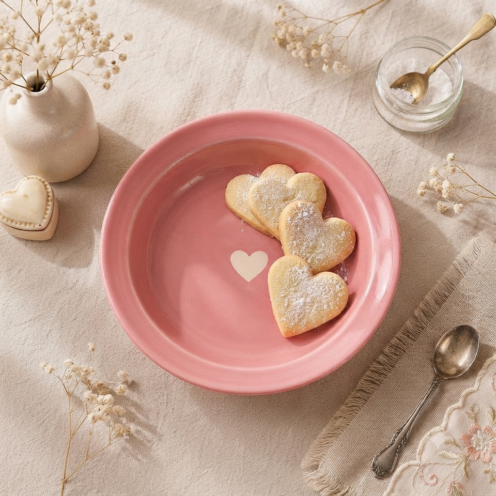 Sweetheart Ceramic Serving Plate