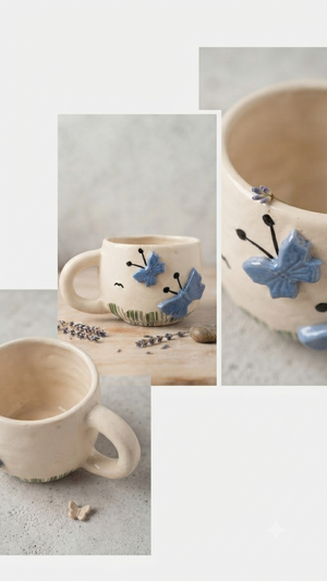 The Butterfly Meadow Ceramic Mug