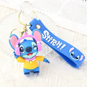 Blue Alien Adventure Keychain - KawaiWorld