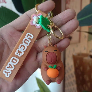 Lucky Loop Capybara 3D Keychain - KawaiWorld