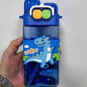 Double-Drink Straw Cup Water Bottle (580 ml)