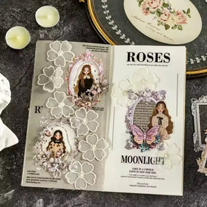 Lace Dream Frame Collage Sticker Pack (10 Pcs) - KawaiWorld