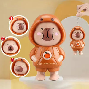 Capy Mood Face-Changing Keychain - KawaiWorld
