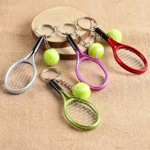 Love-All Lobs Tennis Racket & Ball Keychain - KawaiWorld
