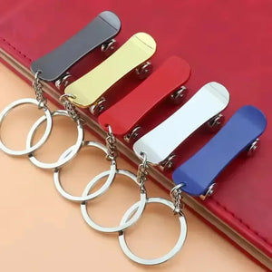 Rolling Radness Revolving Skateboard Keychain - KawaiWorld