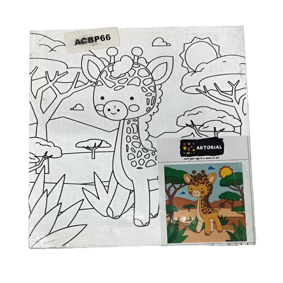 Blank Artistic Pre-Drawn Canvas Set (6x6)